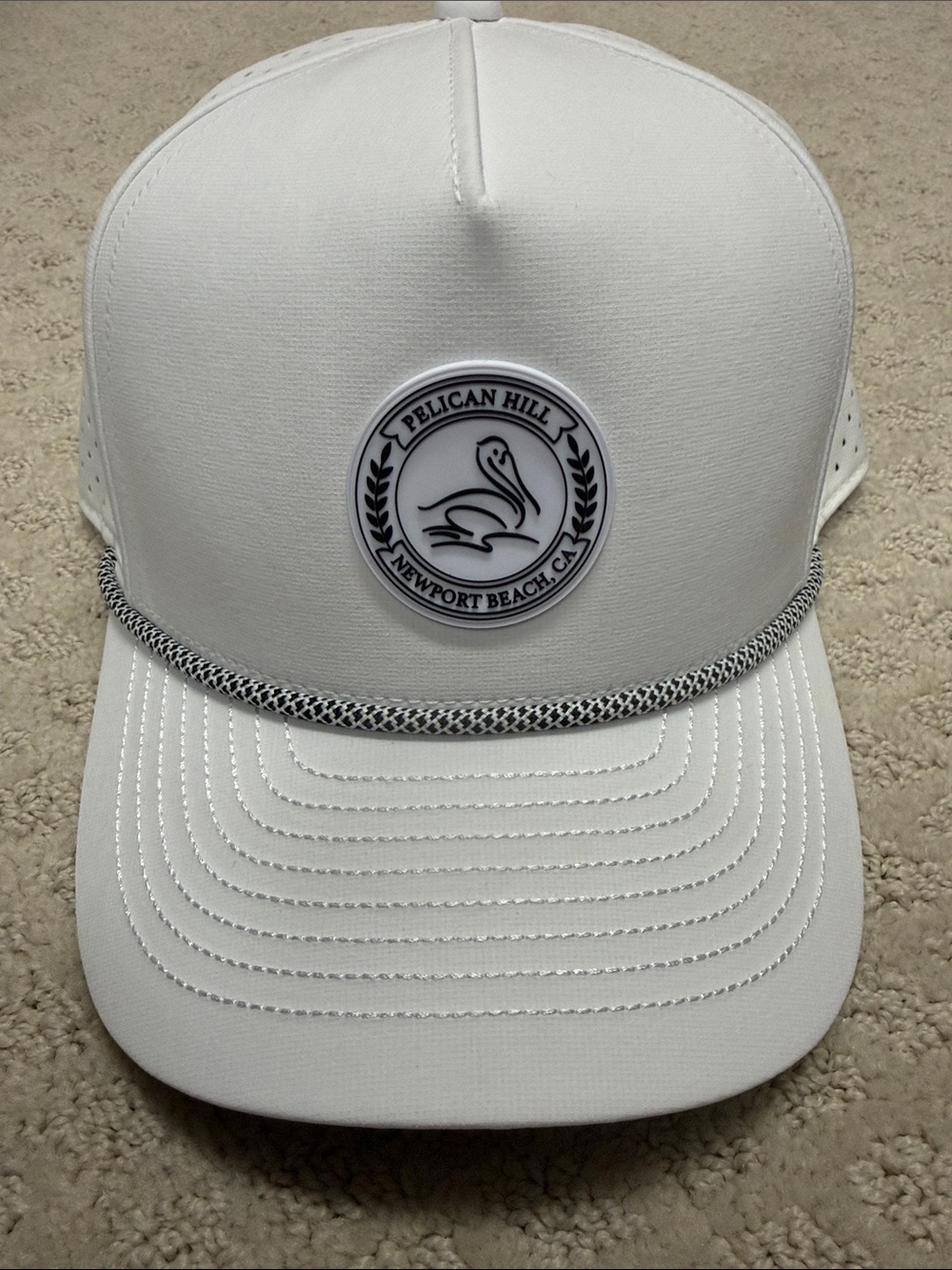 MELIN x Pelican Hill White with Rope Detail Hydro Odysea Hat